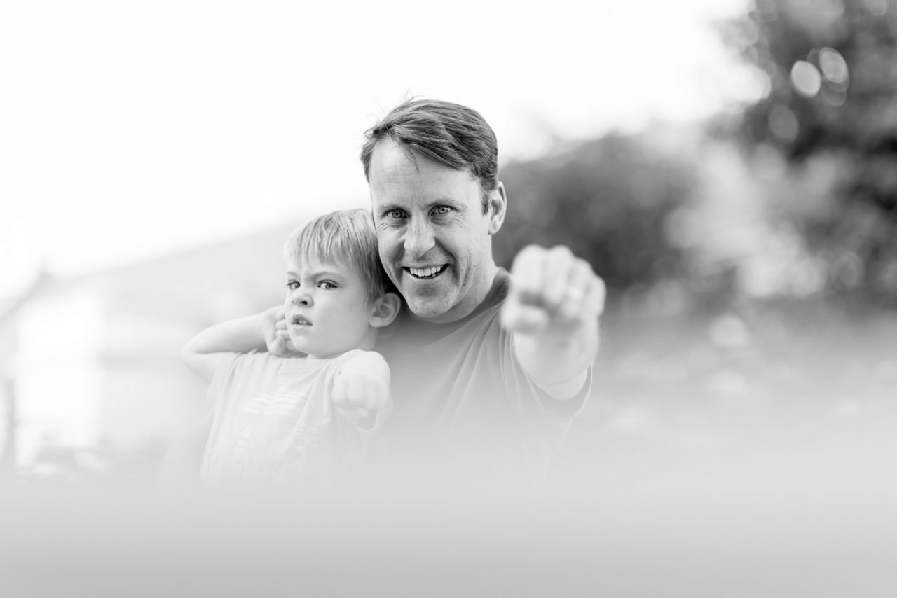 Spaß beim Familienfotoshooting