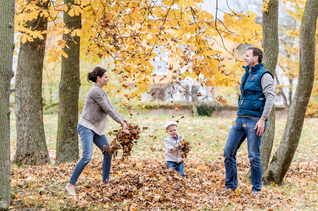 Familien Fotos im Park Schloss Hernstein