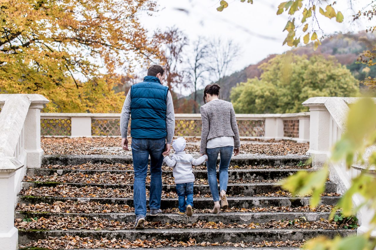 Familien Fotos im Park Schloss Hernstein