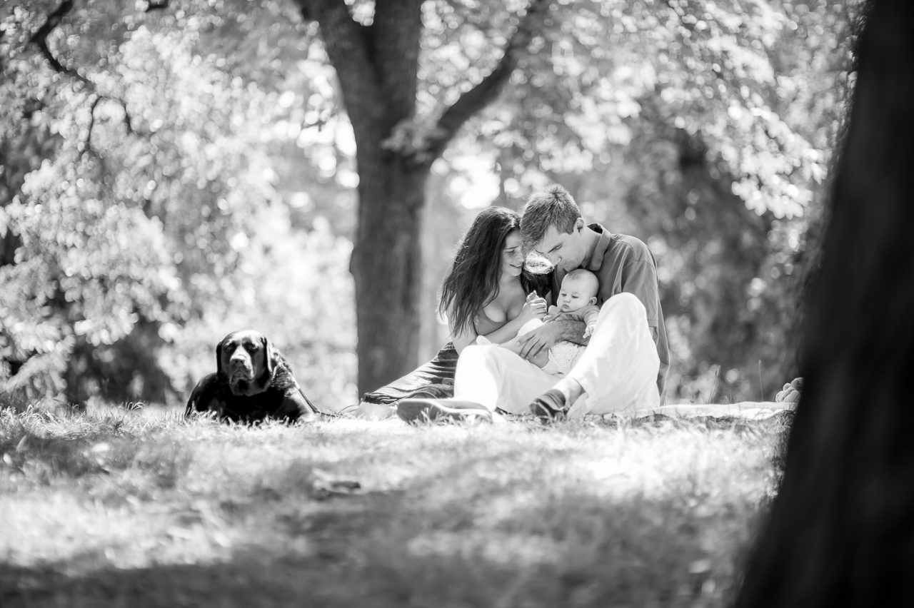 Familien Fotoshooting mit Hund