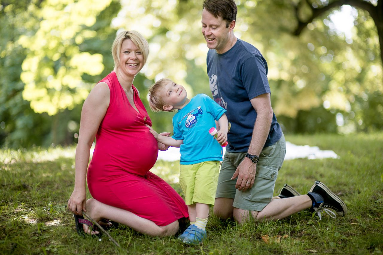 Lustiges Familien Fotoshooting