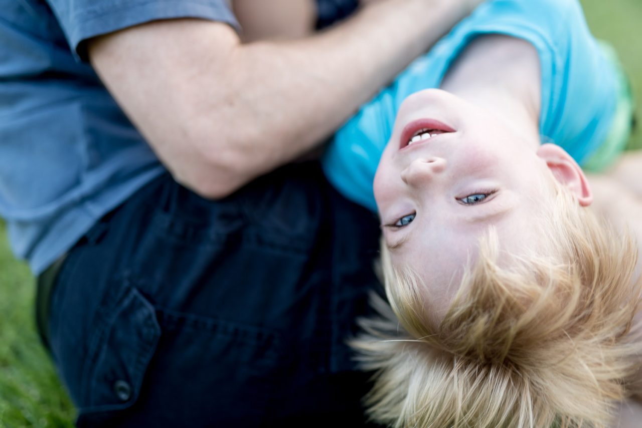 Spaß beim Familienfotoshooting